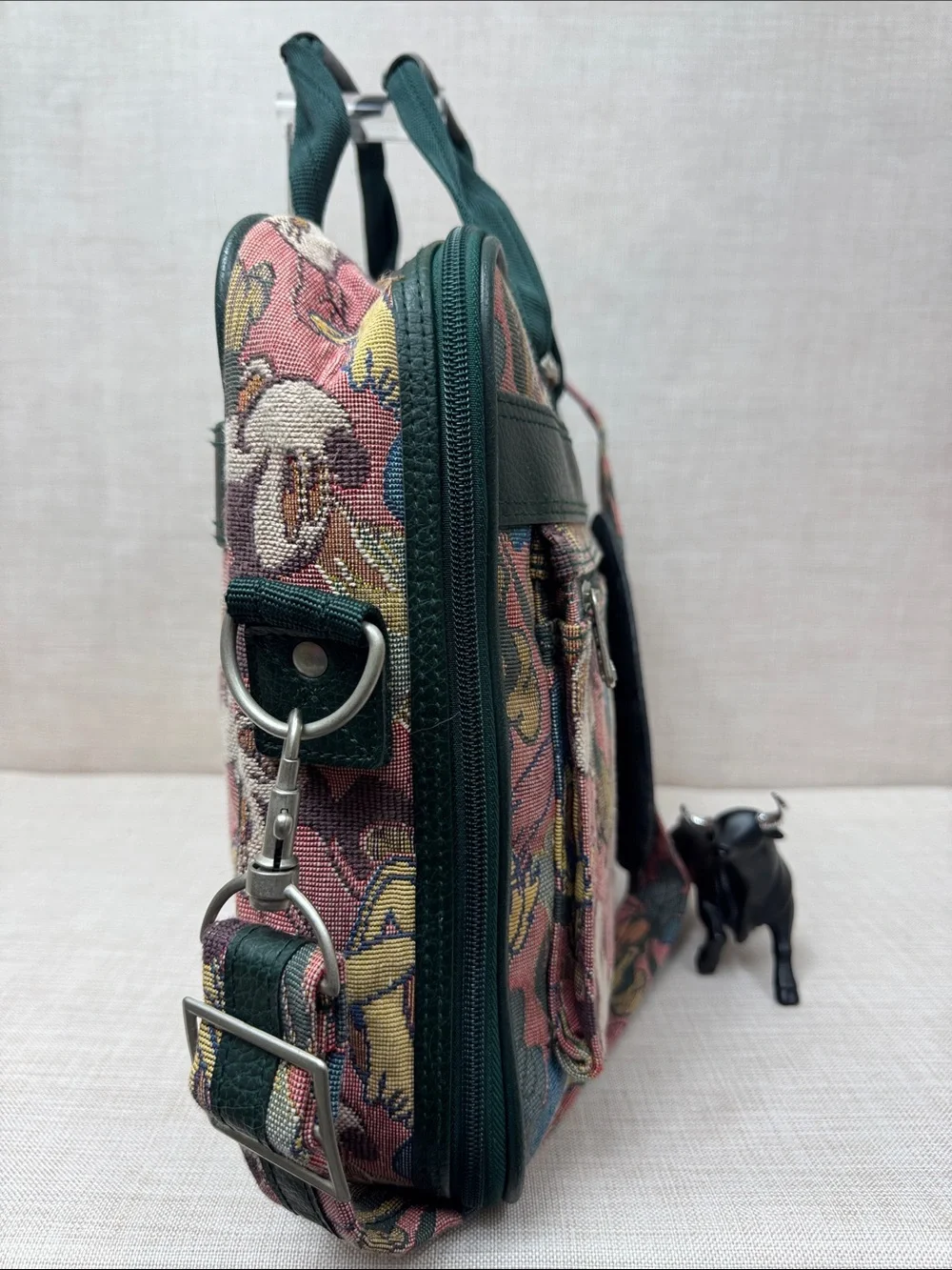 Disney Green Multi-Character Canvas Laptop Bag